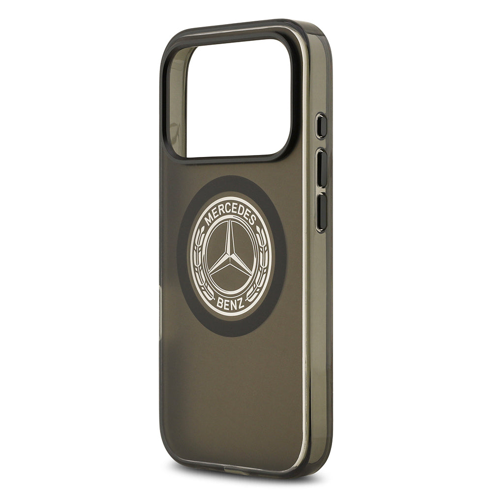 iPhone 17 Pro Kılıf Mercedes Benz Orjinal Lisanslı M-safe Şarj Özellikli Buzlu PC Nostaljik Yıldız Dizayn Kapak