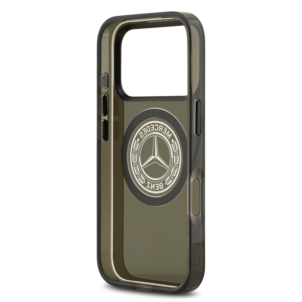 iPhone 17 Pro Kılıf Mercedes Benz Orjinal Lisanslı M-safe Şarj Özellikli Buzlu PC Nostaljik Yıldız Dizayn Kapak