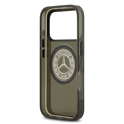 iPhone 17 Pro Kılıf Mercedes Benz Orjinal Lisanslı M-safe Şarj Özellikli Buzlu PC Nostaljik Yıldız Dizayn Kapak