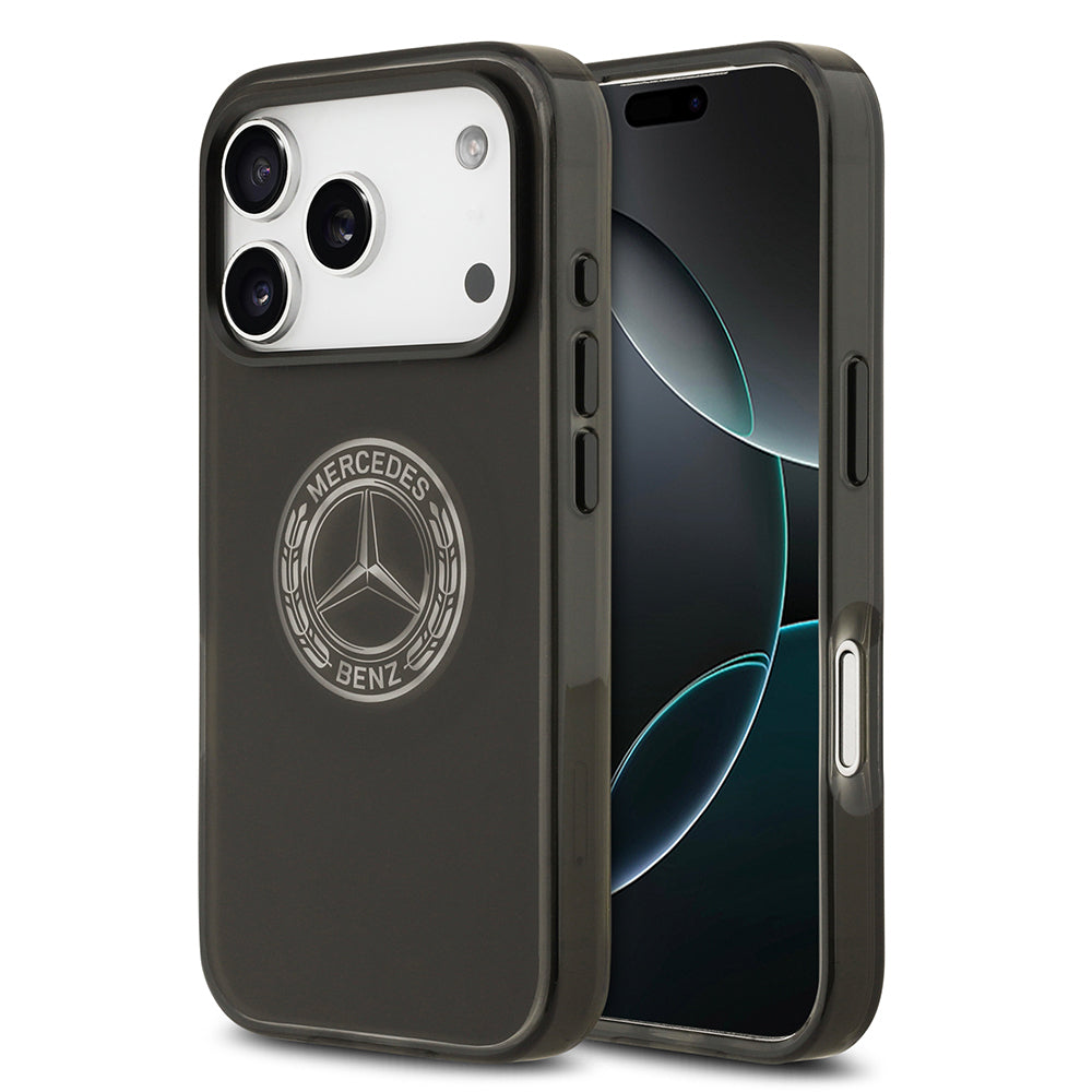 iPhone 17 Pro Kılıf Mercedes Benz Orjinal Lisanslı M-safe Şarj Özellikli Buzlu PC Nostaljik Yıldız Dizayn Kapak