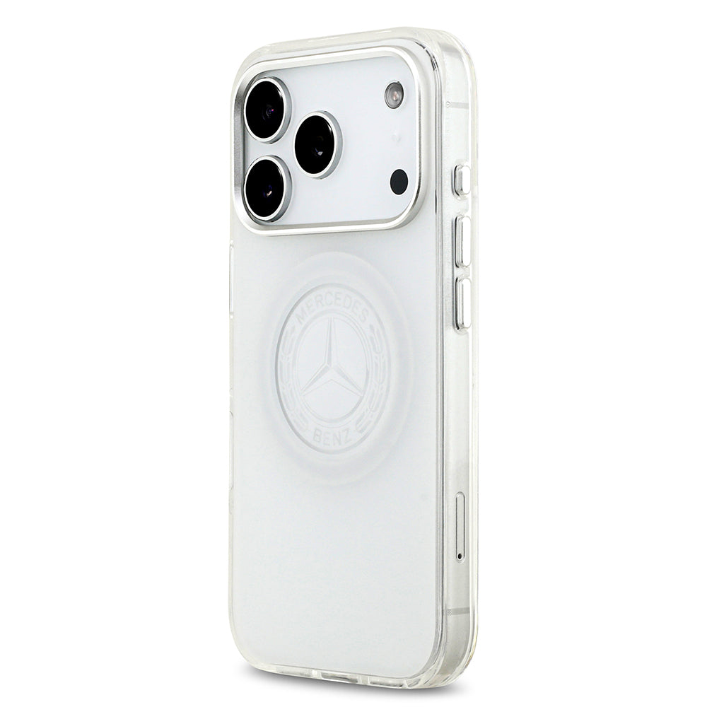 iPhone 17 Pro Kılıf Mercedes Benz Orjinal Lisanslı M-safe Şarj Özellikli Buzlu PC Nostaljik Yıldız Dizayn Kapak