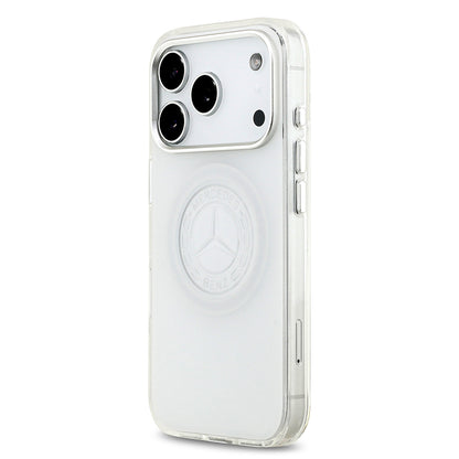 iPhone 17 Pro Kılıf Mercedes Benz Orjinal Lisanslı M-safe Şarj Özellikli Buzlu PC Nostaljik Yıldız Dizayn Kapak
