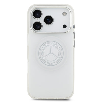 iPhone 17 Pro Kılıf Mercedes Benz Orjinal Lisanslı M-safe Şarj Özellikli Buzlu PC Nostaljik Yıldız Dizayn Kapak