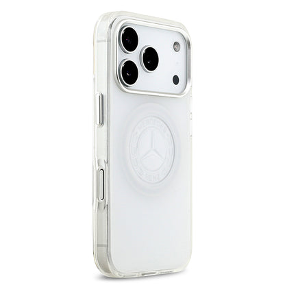 iPhone 17 Pro Kılıf Mercedes Benz Orjinal Lisanslı M-safe Şarj Özellikli Buzlu PC Nostaljik Yıldız Dizayn Kapak