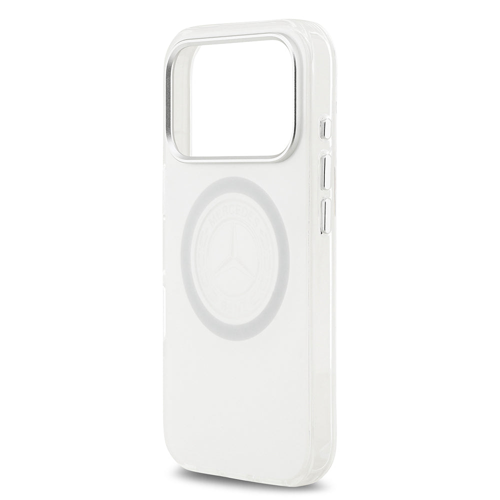 iPhone 17 Pro Kılıf Mercedes Benz Orjinal Lisanslı M-safe Şarj Özellikli Buzlu PC Nostaljik Yıldız Dizayn Kapak