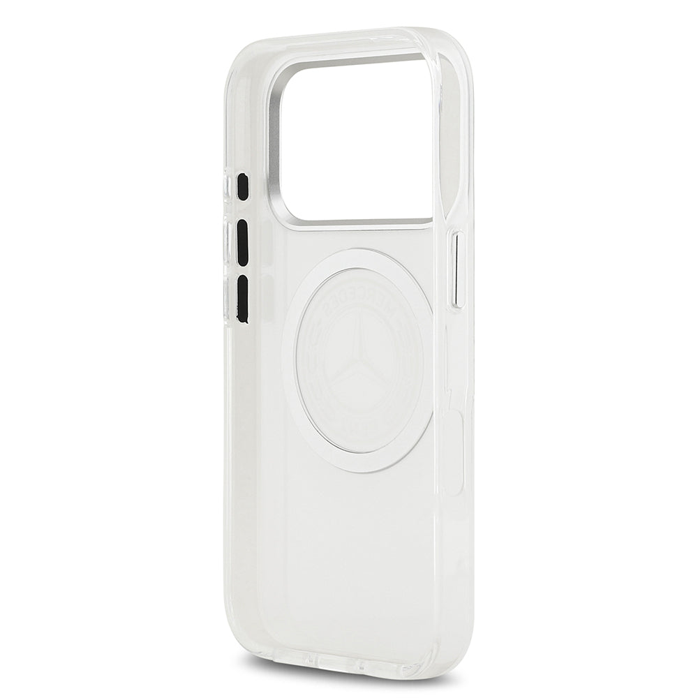 iPhone 17 Pro Kılıf Mercedes Benz Orjinal Lisanslı M-safe Şarj Özellikli Buzlu PC Nostaljik Yıldız Dizayn Kapak