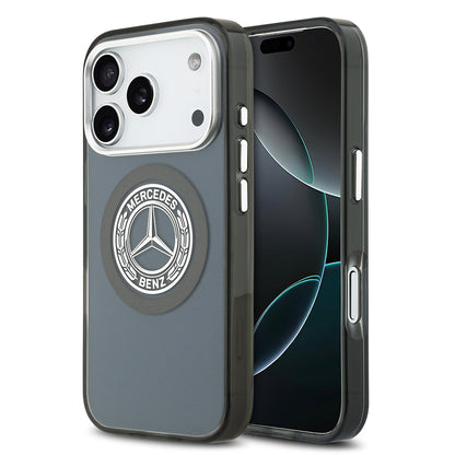 iPhone 17 Pro Kılıf Mercedes Benz Orjinal Lisanslı M-safe Şarj Özellikli Çift Katmanlı PC Nostaljik Yıldız Dizayn Kapak