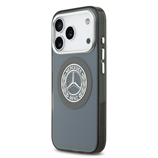 iPhone 17 Pro Kılıf Mercedes Benz Orjinal Lisanslı M-safe Şarj Özellikli Çift Katmanlı PC Nostaljik Yıldız Dizayn Kapak