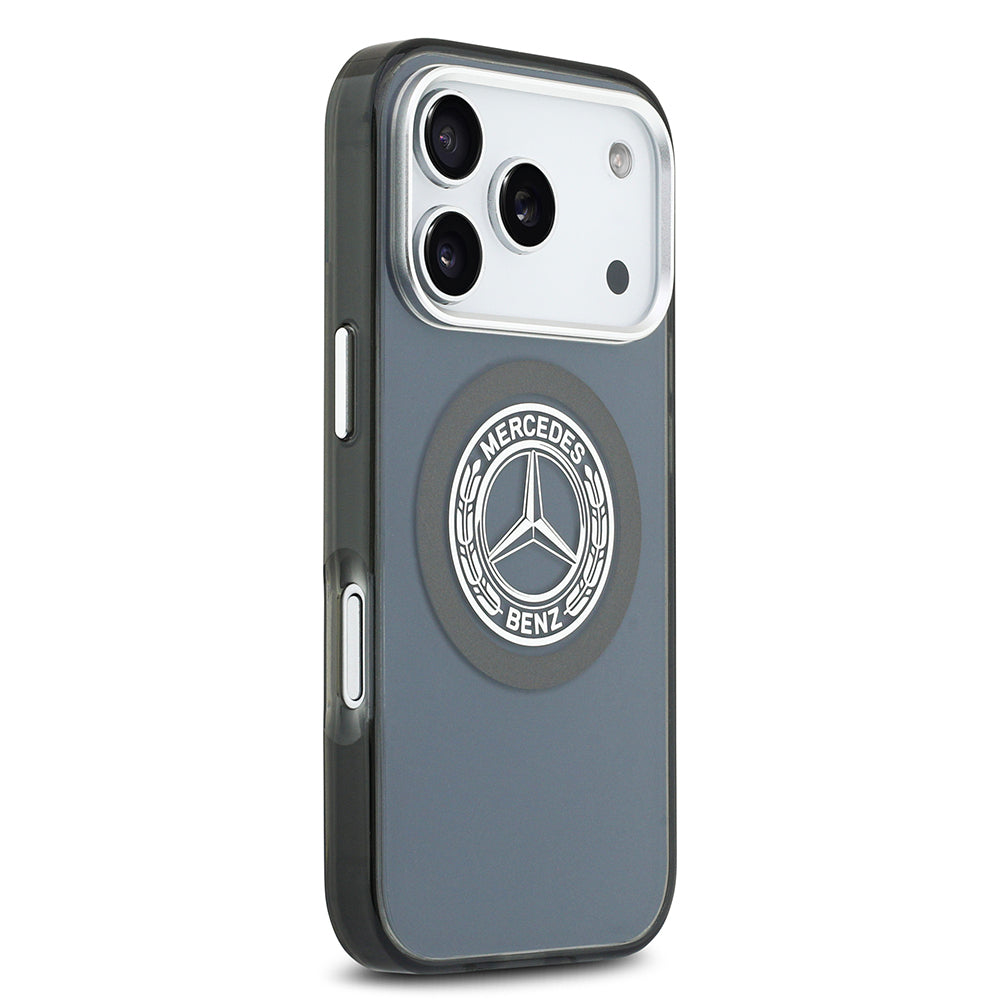 iPhone 17 Pro Kılıf Mercedes Benz Orjinal Lisanslı M-safe Şarj Özellikli Çift Katmanlı PC Nostaljik Yıldız Dizayn Kapak