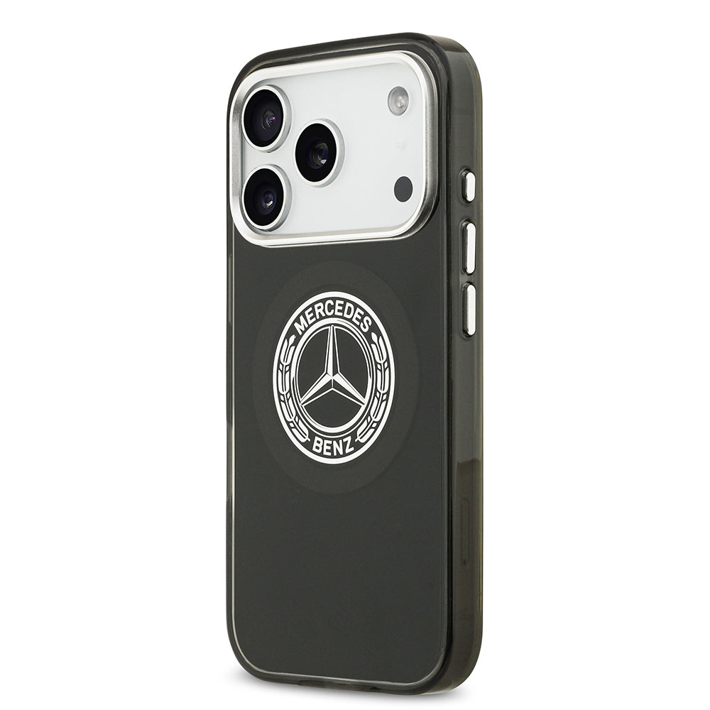 iPhone 17 Pro Kılıf Mercedes Benz Orjinal Lisanslı M-safe Şarj Özellikli Çift Katmanlı PC Nostaljik Yıldız Dizayn Kapak