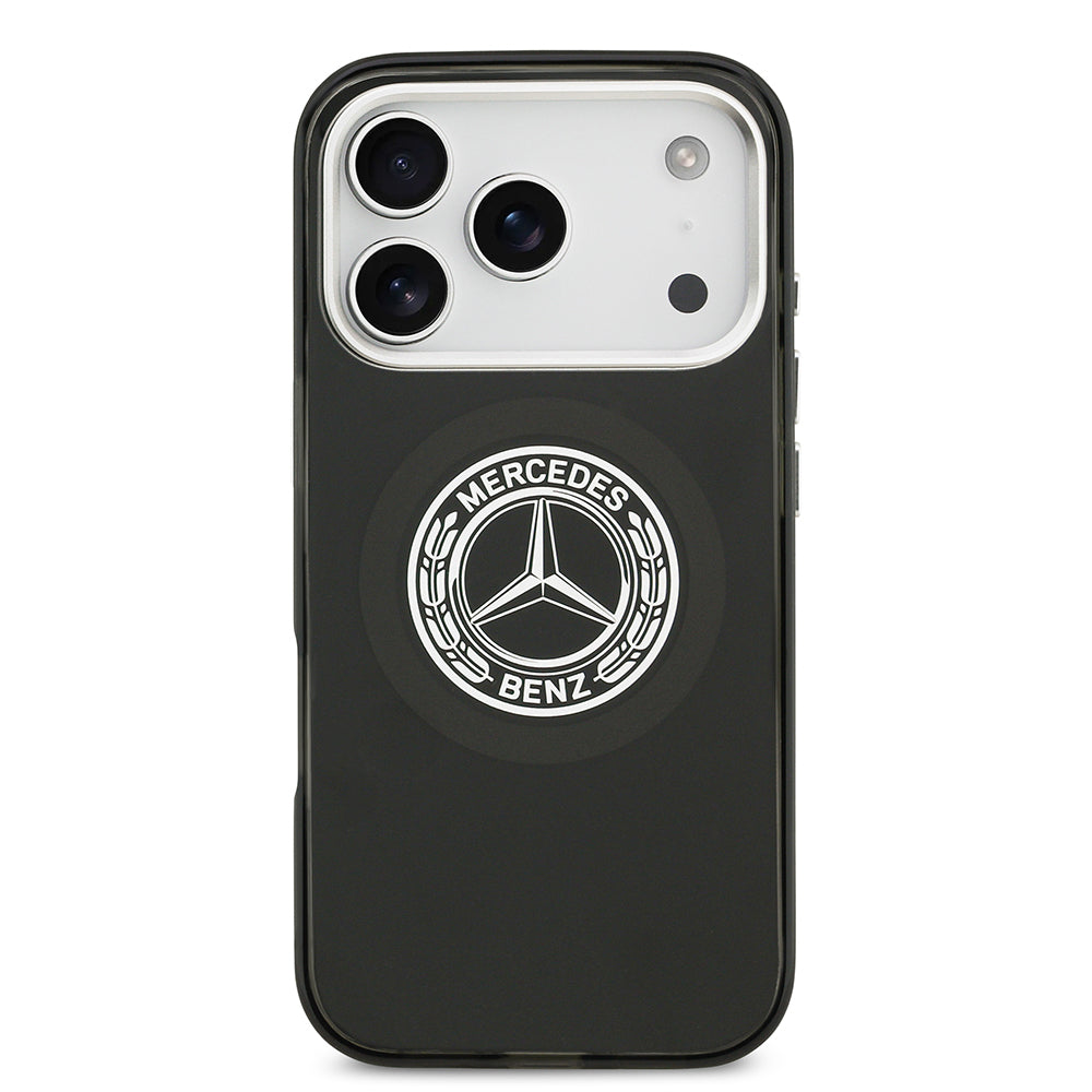 iPhone 17 Pro Kılıf Mercedes Benz Orjinal Lisanslı M-safe Şarj Özellikli Çift Katmanlı PC Nostaljik Yıldız Dizayn Kapak