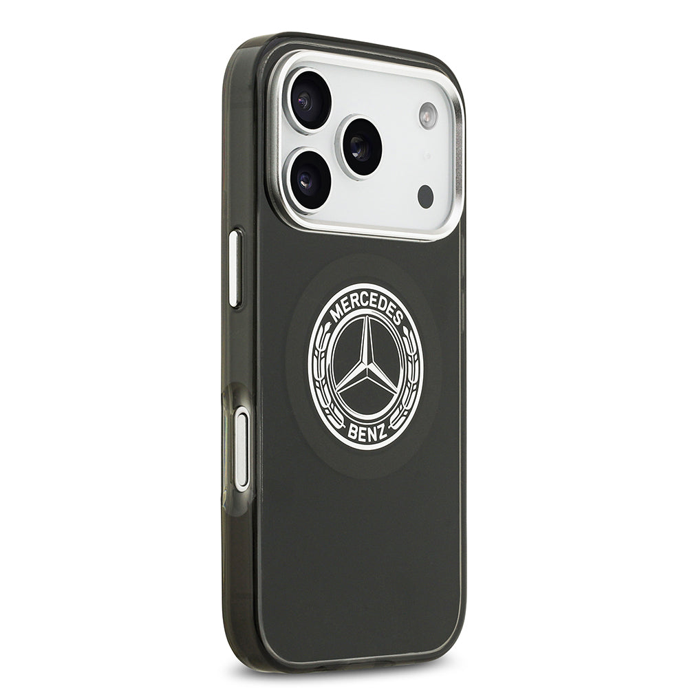 iPhone 17 Pro Kılıf Mercedes Benz Orjinal Lisanslı M-safe Şarj Özellikli Çift Katmanlı PC Nostaljik Yıldız Dizayn Kapak