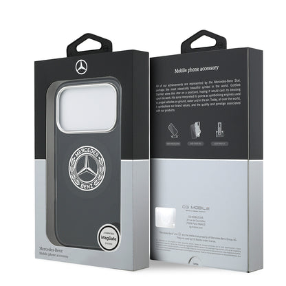 iPhone 17 Pro Kılıf Mercedes Benz Orjinal Lisanslı M-safe Şarj Özellikli Çift Katmanlı PC Nostaljik Yıldız Dizayn Kapak