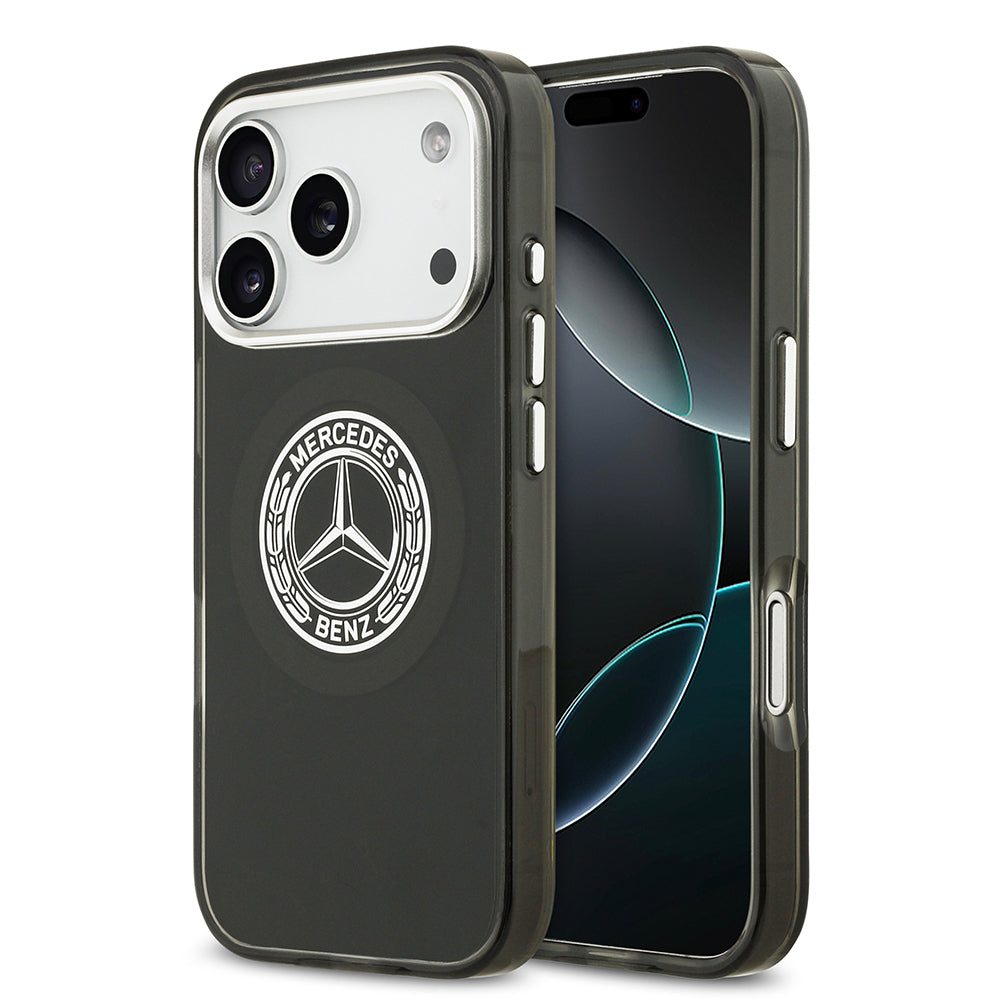 iPhone 17 Pro Kılıf Mercedes Benz Orjinal Lisanslı M-safe Şarj Özellikli Çift Katmanlı PC Nostaljik Yıldız Dizayn Kapak