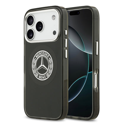 iPhone 17 Pro Kılıf Mercedes Benz Orjinal Lisanslı M-safe Şarj Özellikli Çift Katmanlı PC Nostaljik Yıldız Dizayn Kapak