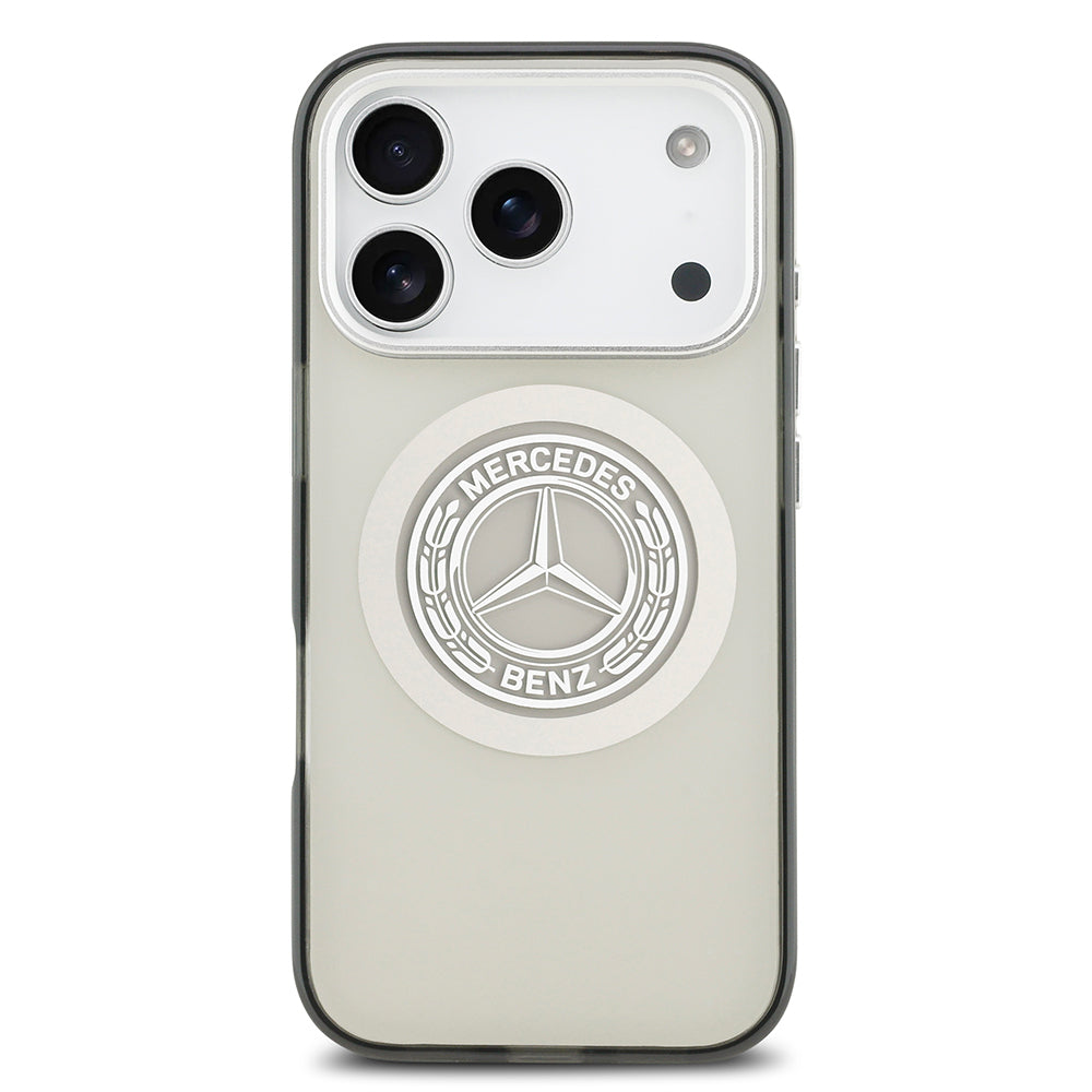 iPhone 17 Pro Kılıf Mercedes Benz Orjinal Lisanslı M-safe Şarj Özellikli Çift Katmanlı PC Nostaljik Yıldız Dizayn Kapak