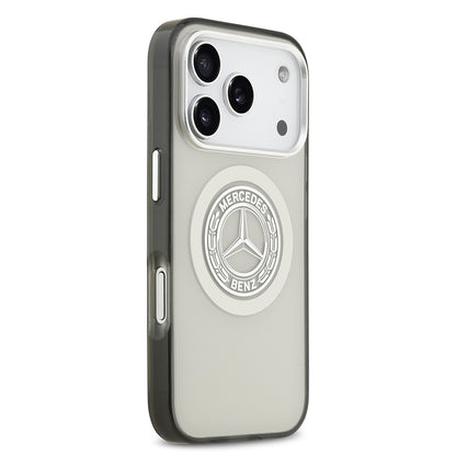 iPhone 17 Pro Kılıf Mercedes Benz Orjinal Lisanslı M-safe Şarj Özellikli Çift Katmanlı PC Nostaljik Yıldız Dizayn Kapak