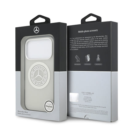 iPhone 17 Pro Kılıf Mercedes Benz Orjinal Lisanslı M-safe Şarj Özellikli Çift Katmanlı PC Nostaljik Yıldız Dizayn Kapak