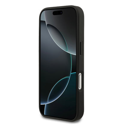 iPhone 17 Pro Kılıf Mercedes Benz Orjinal Lisanslı M-safe Şarj Özellikli Dokulu Desenli Deri Kapak