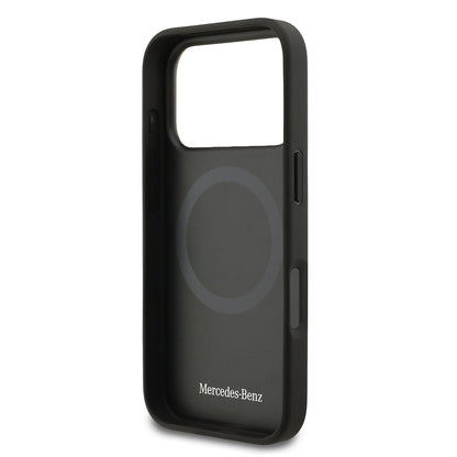 iPhone 17 Pro Kılıf Mercedes Benz Orjinal Lisanslı M-safe Şarj Özellikli Hakiki Deri Nostaljik Yıldız Dizayn Kapak