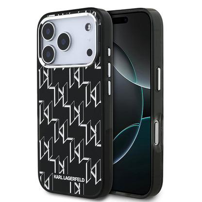iPhone 17 Pro Kılıf Orjinal Lisanslı M-safe Şarj Özellikli Karl Lagerfeld IML Baskılı Monogram Dizayn Kapak