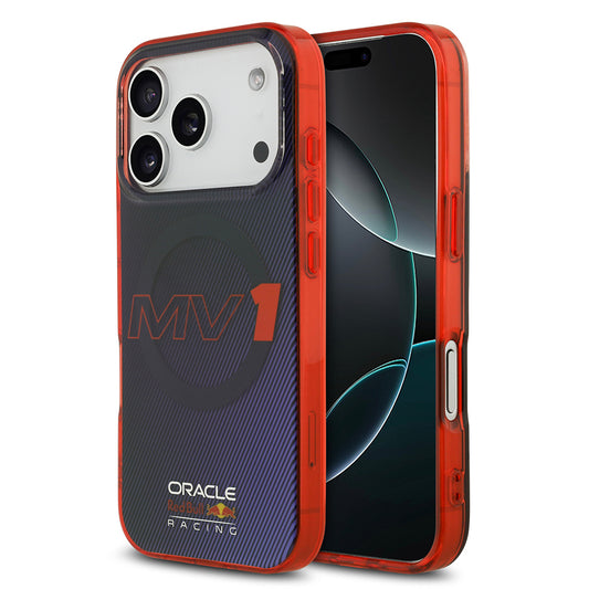 iPhone 17 Pro Kılıf Redbull Orjinal Lisanslı M-safe Şarj Özellikli Çift Katmanlı Çizgi Desenli Sert PC MV Kapak