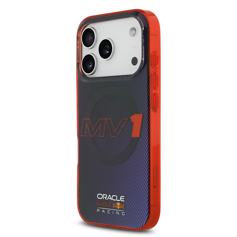 iPhone 17 Pro Kılıf Redbull Orjinal Lisanslı M-safe Şarj Özellikli Çift Katmanlı Çizgi Desenli Sert PC MV Kapak