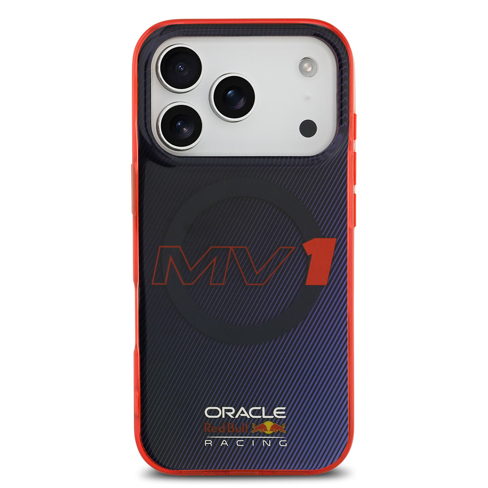 iPhone 17 Pro Kılıf Redbull Orjinal Lisanslı M-safe Şarj Özellikli Çift Katmanlı Çizgi Desenli Sert PC MV Kapak