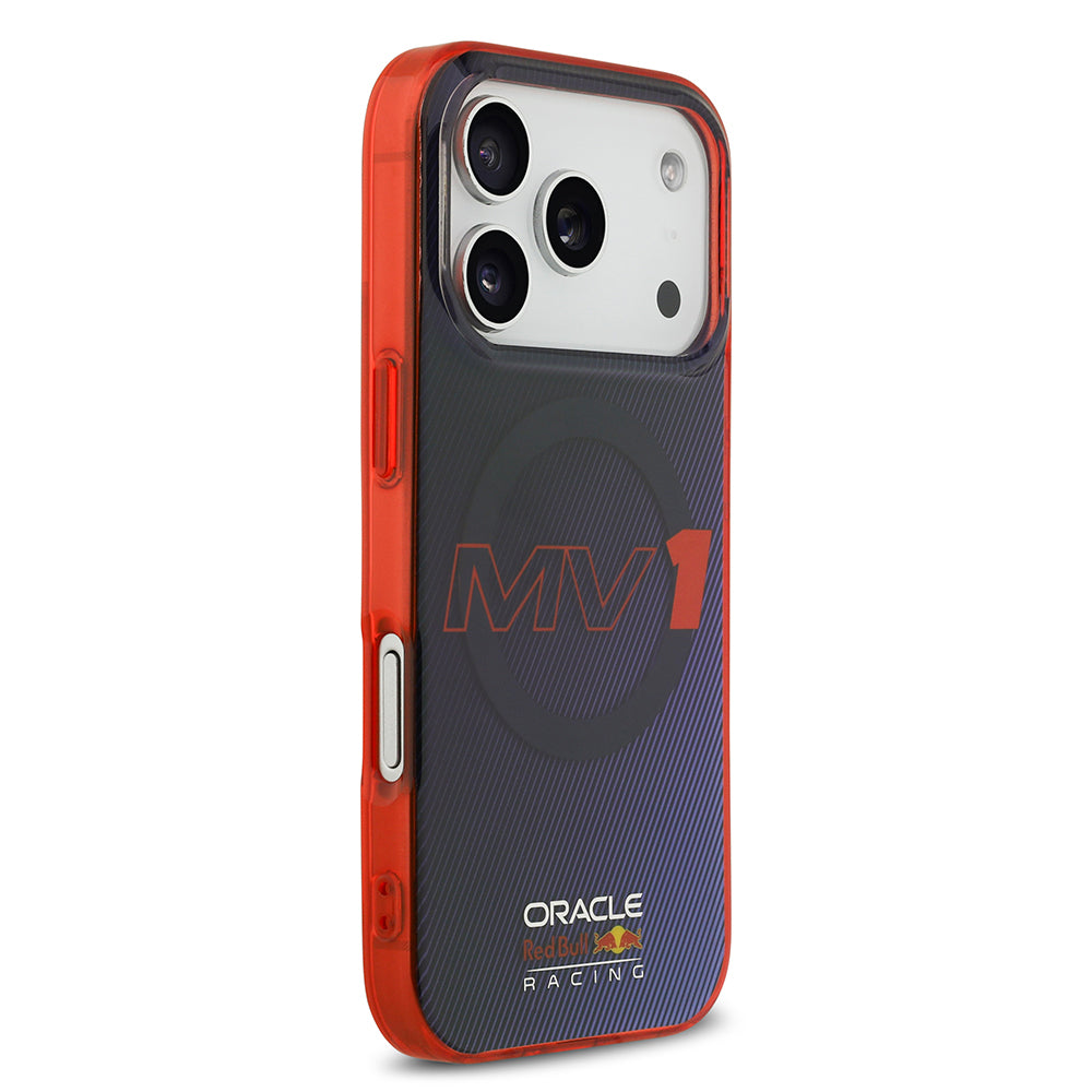 iPhone 17 Pro Kılıf Redbull Orjinal Lisanslı M-safe Şarj Özellikli Çift Katmanlı Çizgi Desenli Sert PC MV Kapak