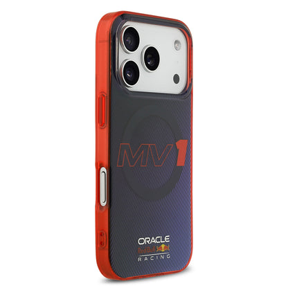 iPhone 17 Pro Kılıf Redbull Orjinal Lisanslı M-safe Şarj Özellikli Çift Katmanlı Çizgi Desenli Sert PC MV Kapak