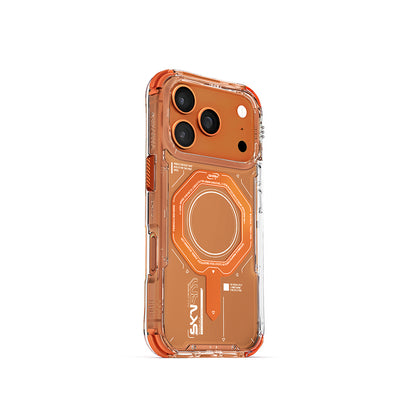 iPhone 17 Pro Kılıf SkinArma M-safe Şarj Özellikli Airbag Tasarımlı Magma Kapak