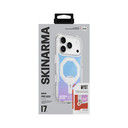 iPhone 17 Pro Kılıf Skinarma M-Safe Şarj Özellikli IML Baskılı Holografik MYST Kapak