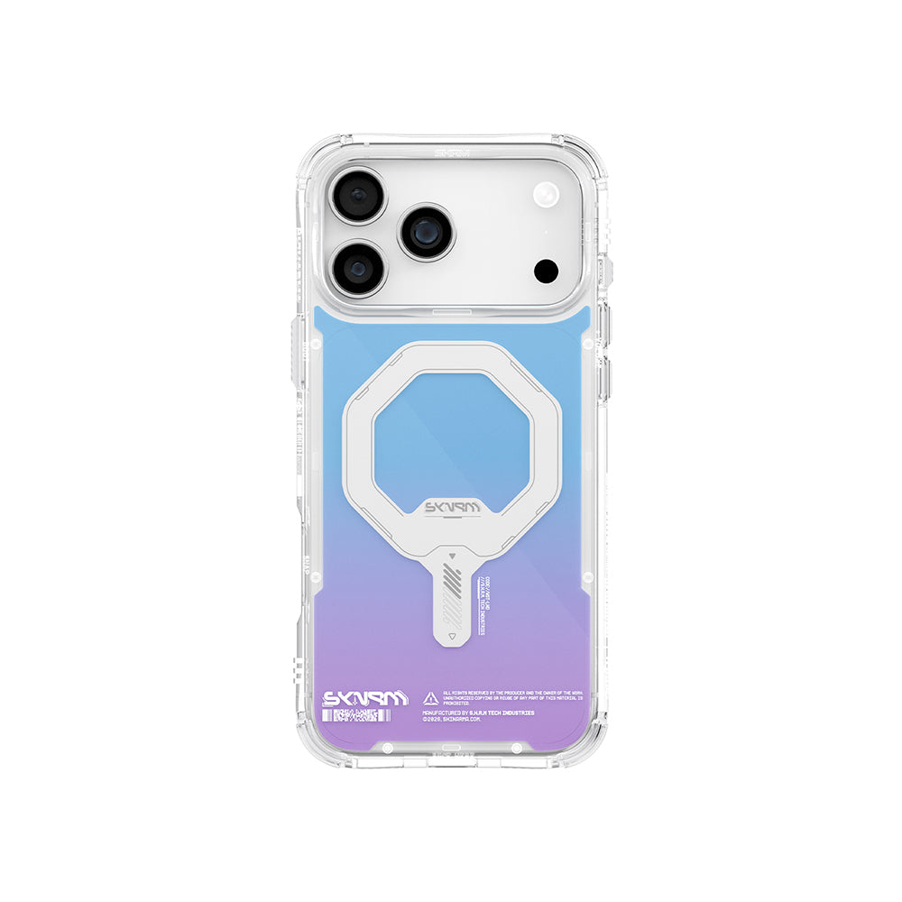 iPhone 17 Pro Kılıf Skinarma M-Safe Şarj Özellikli IML Baskılı Holografik MYST Kapak