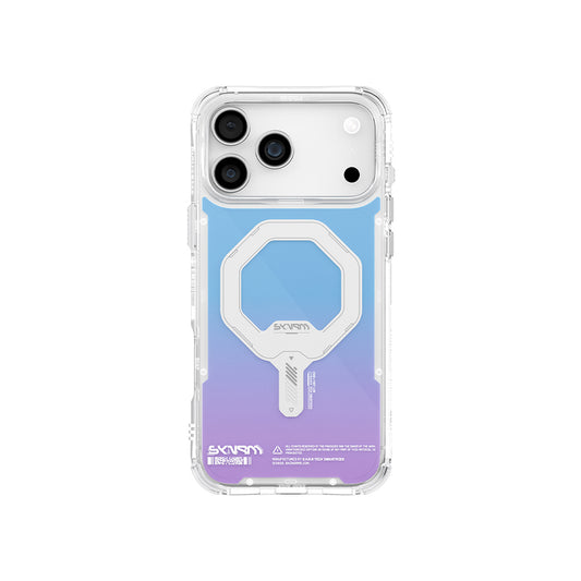 iPhone 17 Pro Kılıf Skinarma M-Safe Şarj Özellikli IML Baskılı Holografik MYST Kapak