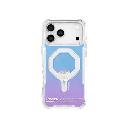 iPhone 17 Pro Kılıf Skinarma M-Safe Şarj Özellikli IML Baskılı Holografik MYST Kapak