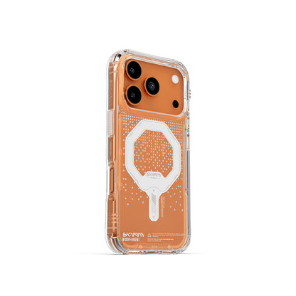 iPhone 17 Pro Kılıf Skinarma M-Safe Şarj Özellikli IML Baskılı Holografik MYST Kapak