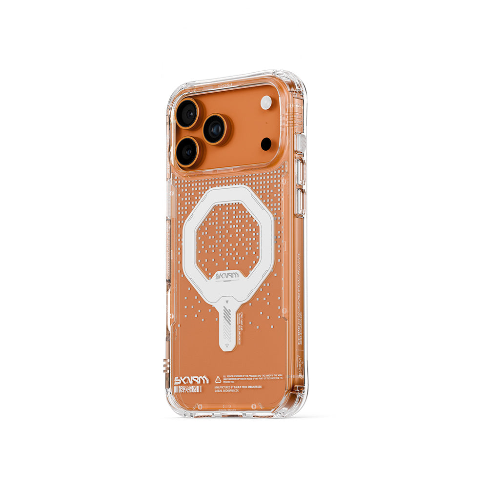 iPhone 17 Pro Kılıf Skinarma M-Safe Şarj Özellikli IML Baskılı Holografik MYST Kapak
