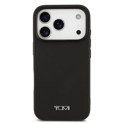 iPhone 17 Pro Kılıf TUMI M-safe Şarj Özellikli Deri Noktalı Dizayn Kapak