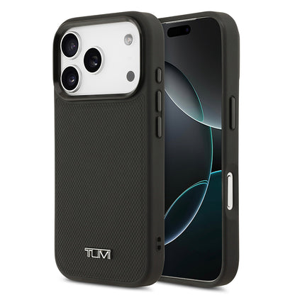 iPhone 17 Pro Kılıf TUMI M-safe Şarj Özellikli Deri Noktalı Dizayn Kapak