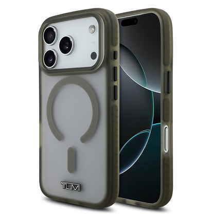 iPhone 17 Pro Kılıf TUMI Orjinal Lisanslı M-safe Şarj Özellikli Buzlu Transparan Kapak
