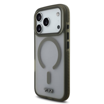 iPhone 17 Pro Kılıf TUMI Orjinal Lisanslı M-safe Şarj Özellikli Buzlu Transparan Kapak