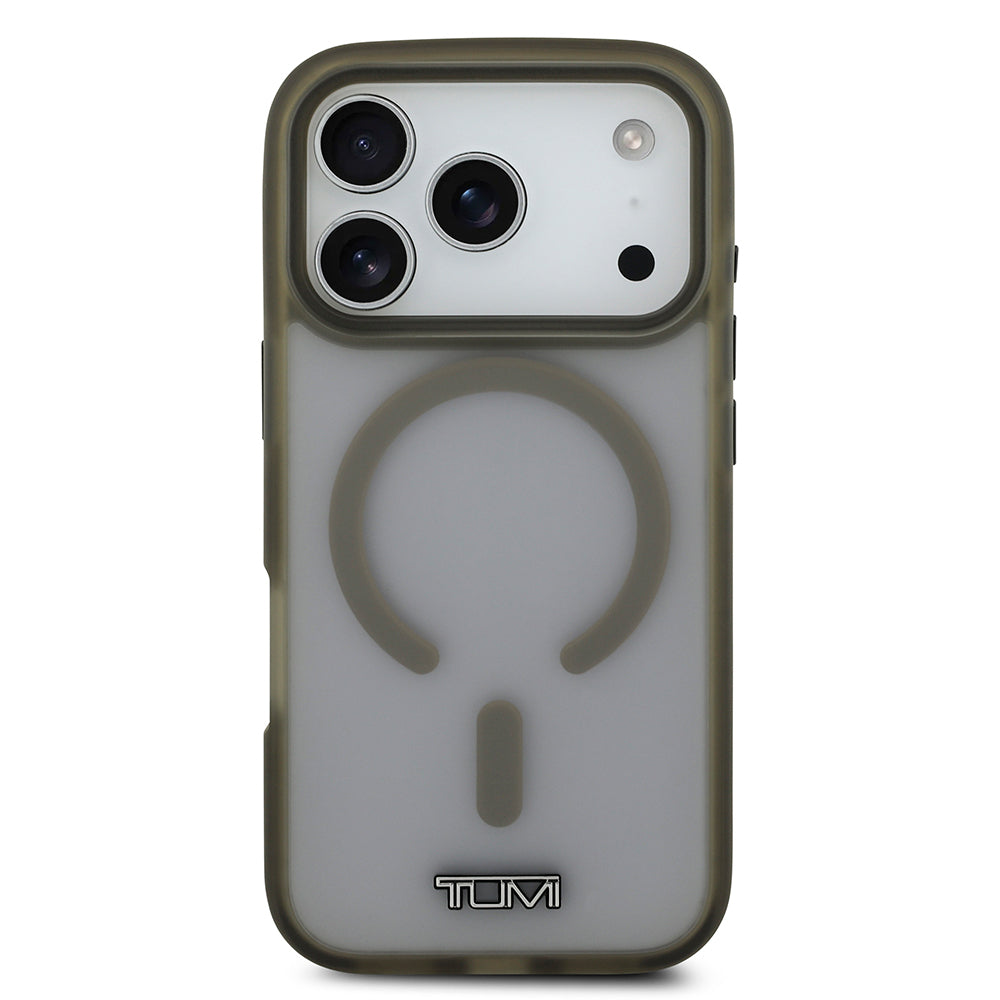 iPhone 17 Pro Kılıf TUMI Orjinal Lisanslı M-safe Şarj Özellikli Buzlu Transparan Kapak