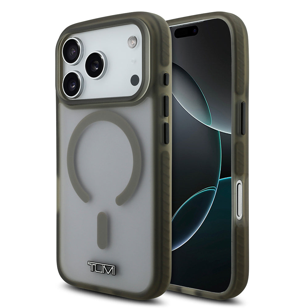 iPhone 17 Pro Kılıf TUMI Orjinal Lisanslı M-safe Şarj Özellikli Buzlu Transparan Kapak