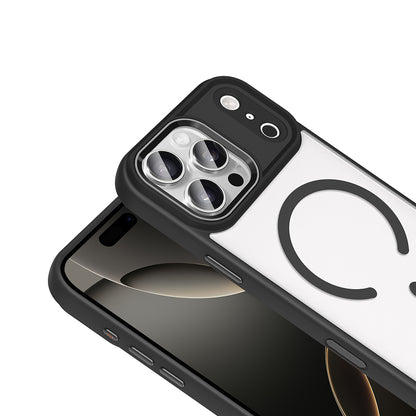 Apple iPhone 17 Pro Kılıf Wireless Şarj Özellikli Zore Krom M-safe Silikon Kapak