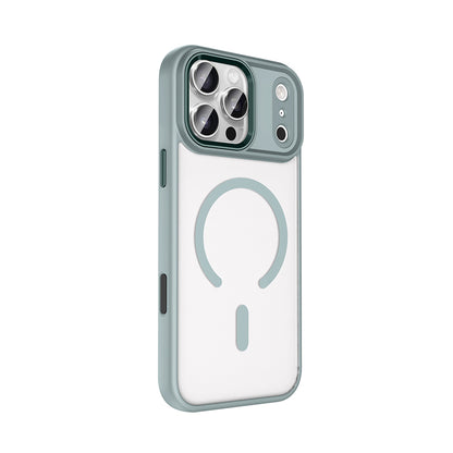 Apple iPhone 17 Pro Kılıf Wireless Şarj Özellikli Zore Krom M-safe Silikon Kapak