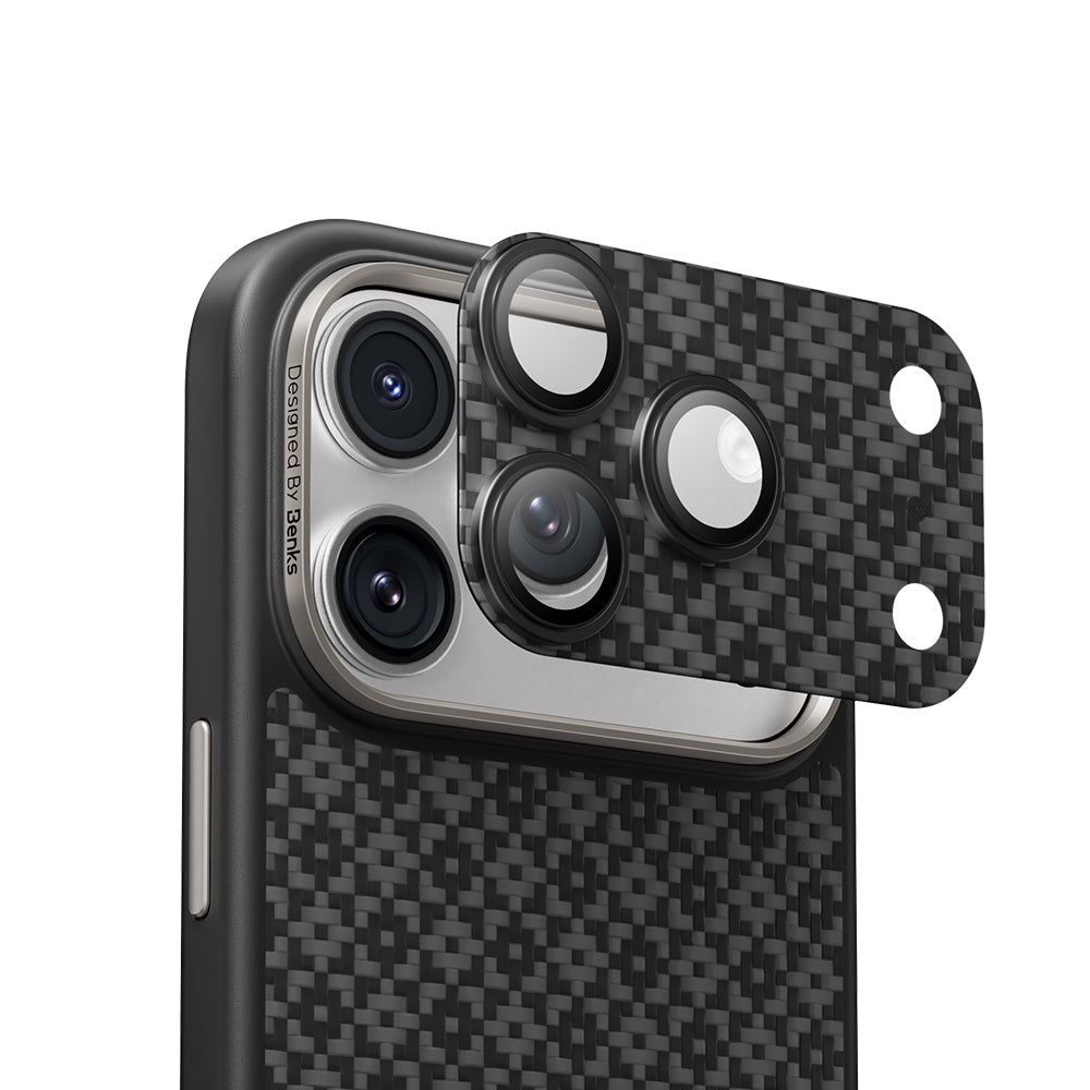 iPhone 17 Pro Max Benks ArmorWarrior ArmorGrid Serisi Kevlar Kamera Lens Koruyucu