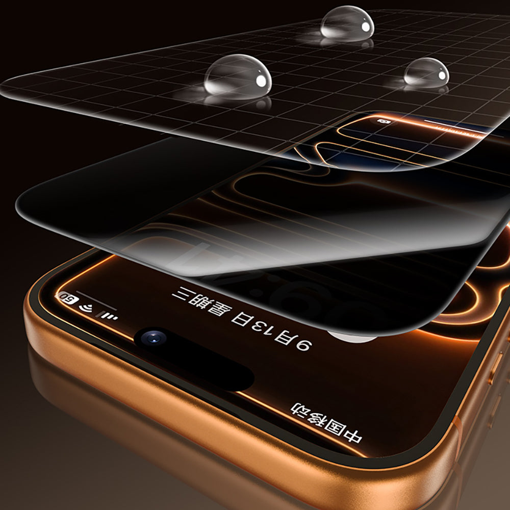 iPhone 17 Pro Max Benks Glass Warrior 2.0 EZFita Privacy Hayalet Cam Ekran Koruyucu + Kolay Uygulama Aparatı