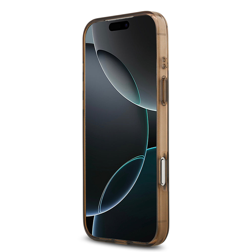 iPhone 17 Pro Max Kılıf Guess Orjinal Lisanslı M-safe Şarj Özellikli IML Baskılı Klasik Logolu 4G Desenli Kapak