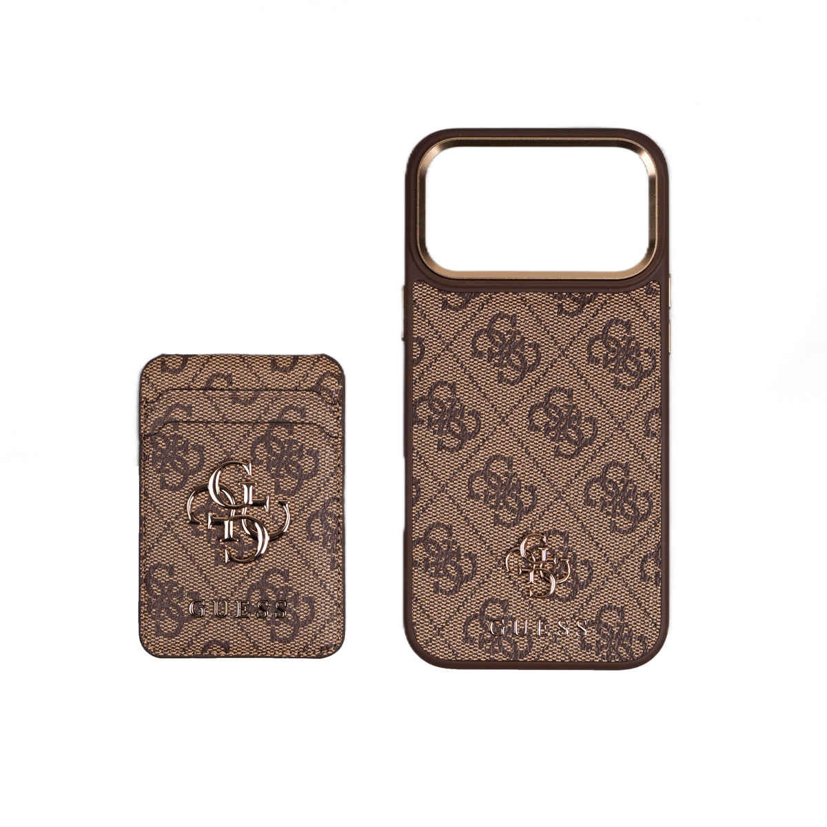 Apple iPhone 17 Pro Max Guess Orjinal Lisanslı 4G ve Yazı Logolu Kartlıklı Kapak