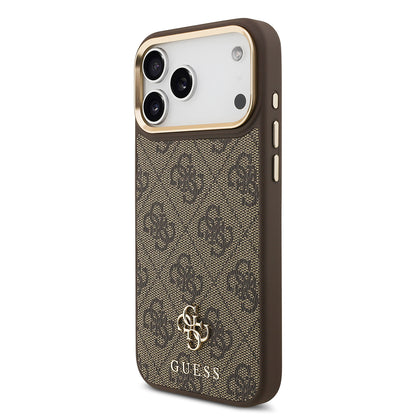 iPhone 17 Pro Max Guess Orjinal Lisanslı 4G ve Yazı Logolu Kılıf + Ekran Koruyucu + Lens Koruyucu 3in1 Aksesuar Seti